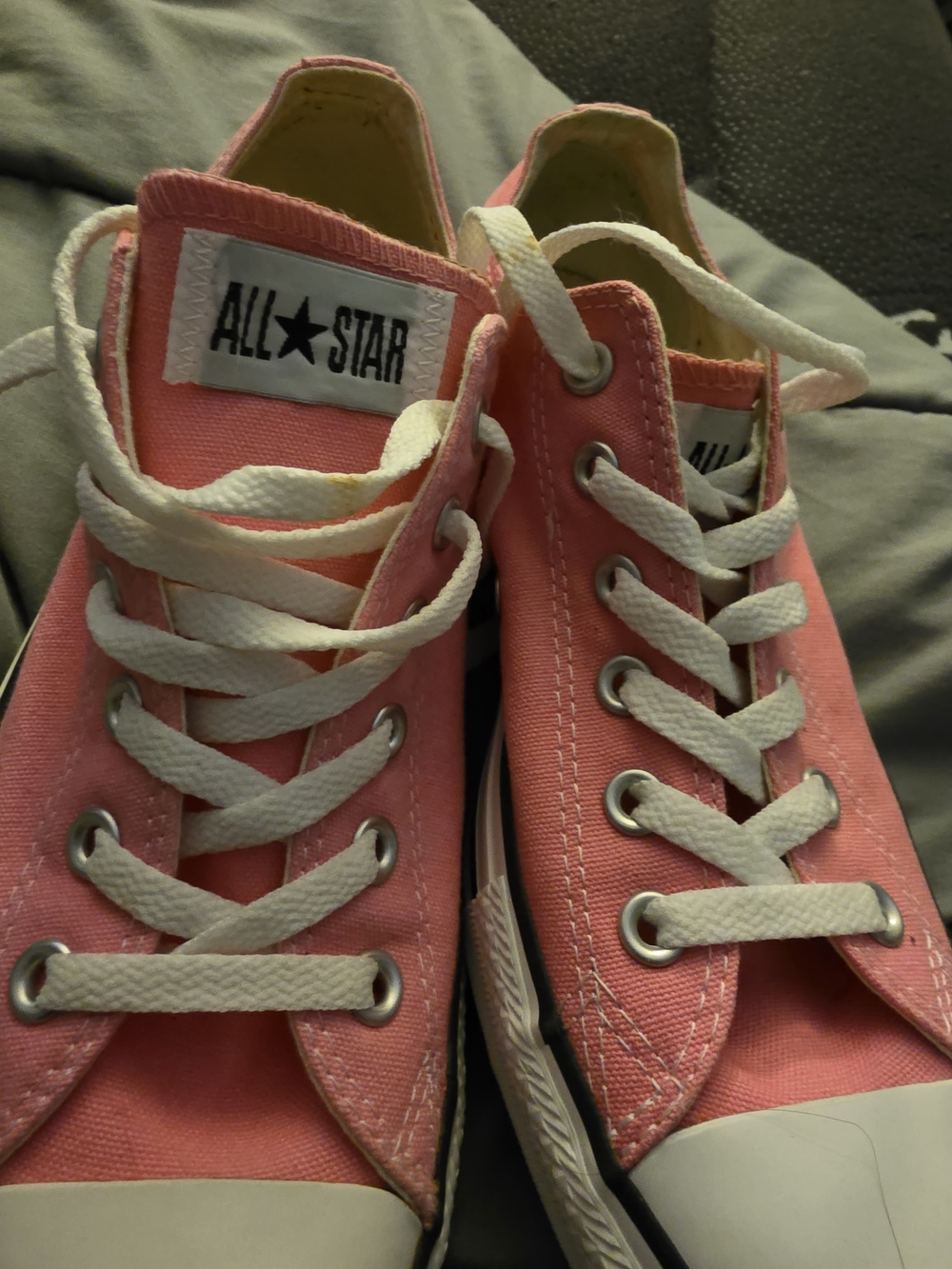 Converse All Star Kids Pink Canvas Low-Top Sneakers